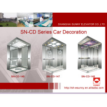 Кабина лифта с боковыми панелями из нержавеющей стали (SN-CD-146)